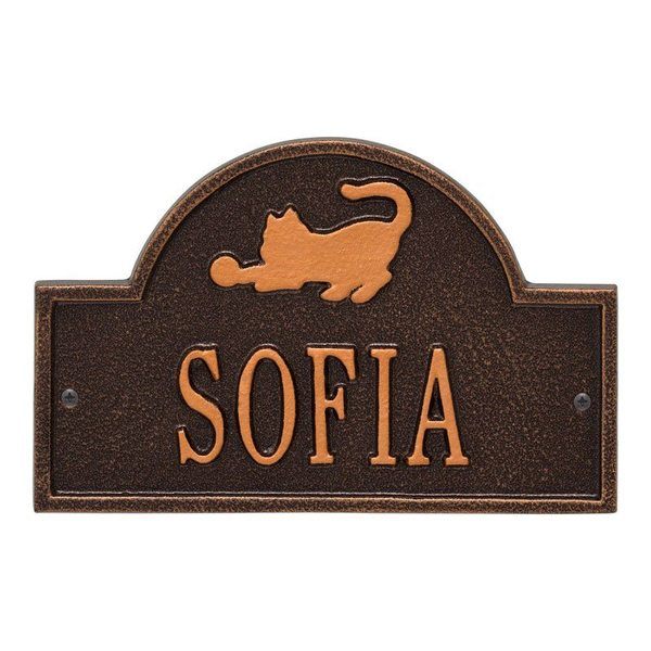 Kitten Pet Wall Copper Dedication Plaque